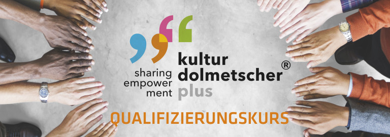 Logo - Kulturdolmetscher plus - sharing empowerment